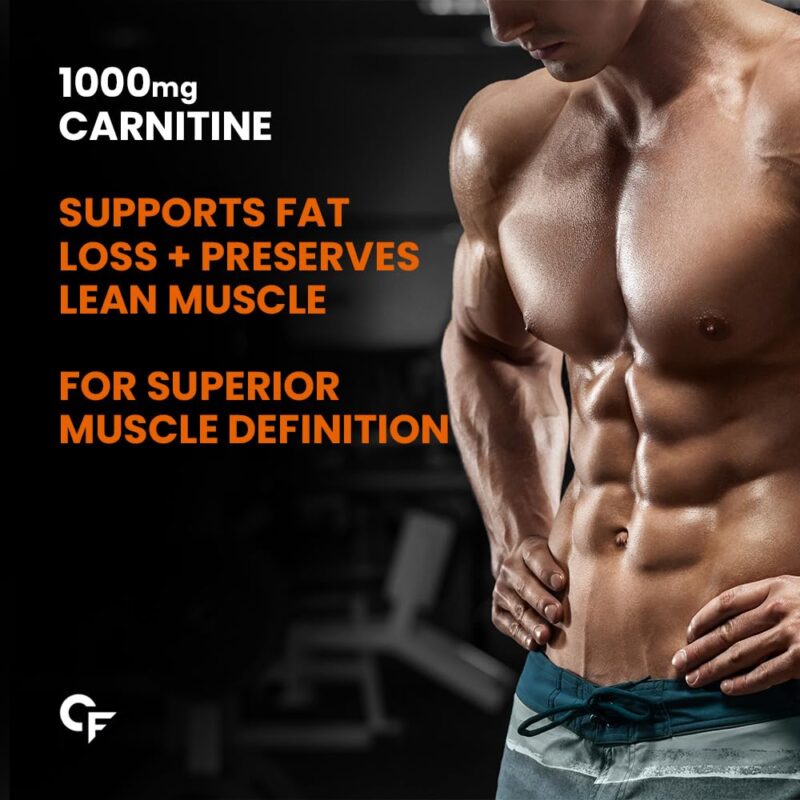 Carbamide Forte L Carnitine L Tartrate 1000mg Capsules for Men & Women | Pre Workout Supplement - 120 Veg Capsules - Image 8