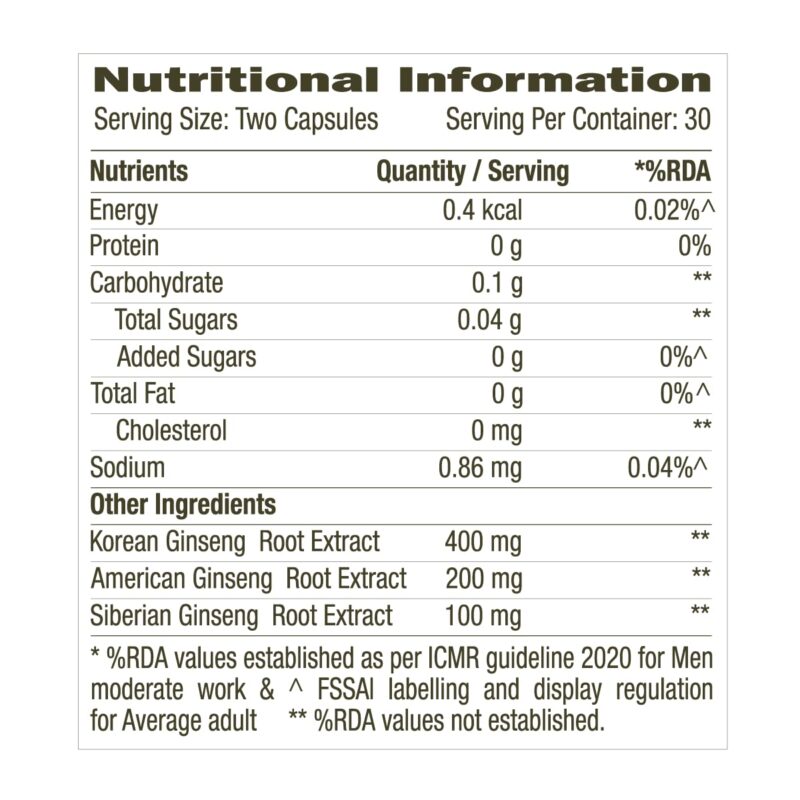 GNC Herbal Plus Triple Ginseng with Korean, American & Siberian Ginseng | 60 Capsules | 700mg | Enhances Immunity | Boosts Strength & Stamina | Improves Alertness & Concentration | Formulated in USA - Image 4
