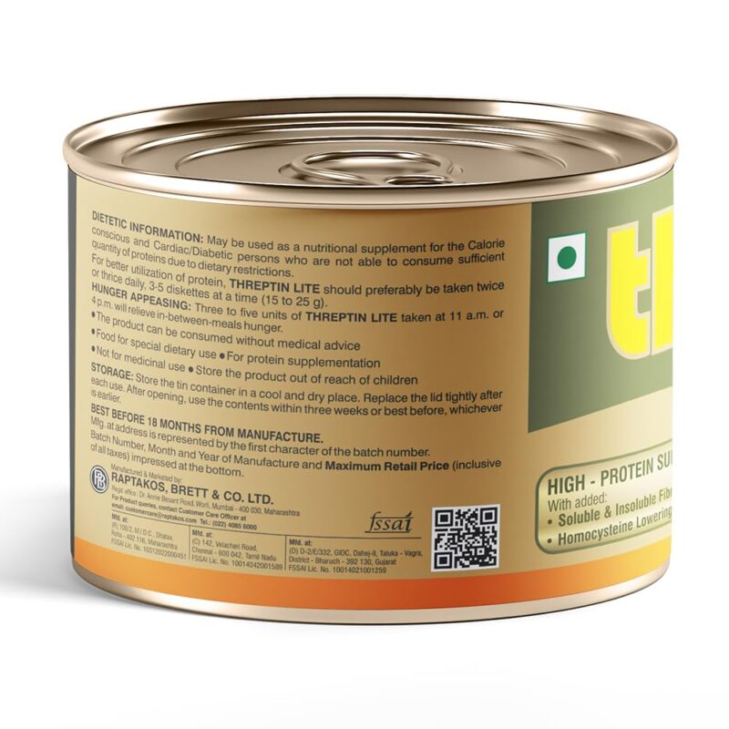 Threptin LITE- Sugarfree Protein Diskettes - 275g, Casein Protein Diskette with Fibers, Antioxidant, Vitamins and Minerals| For Kids, Men and Women|Delicious Vanilla Flavor|100% Veg - Image 7