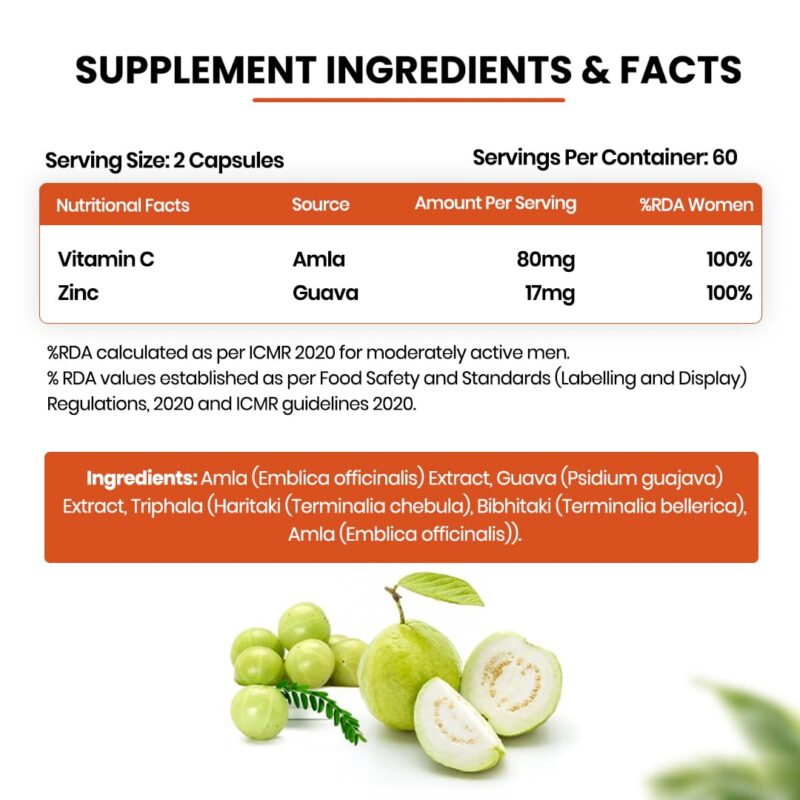 Vlado’s Himalayan Organics Plant Based Vitamin C with Zinc - 120 Veg Capsules - Image 9