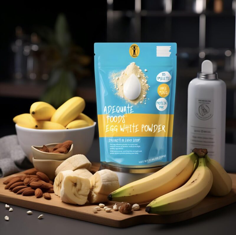 Adequate Foods Whole Egg Powder + Egg White Powder (500 gm + 500 gm) Pack of 2 No Additives, Just One Ingredient Homogenized, Pasteurized, Gluten-Free | 2 min breakfast | - Image 2