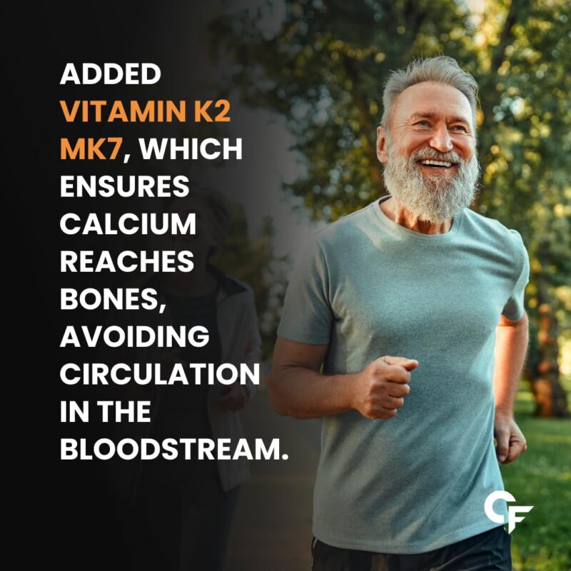 Carbamide Forte Calcium & Vitamin D3 Tablets | Calcium Tablets for Women & Man | Calcium Magnesium Zinc Tablets | Calcium Supplements for Men with Calcium Citrate, Calcium Tablet with Vitamin K2 MK7 & Vitamin B12 - Bone Health & Joint Support - 60 Calcium - Image 6