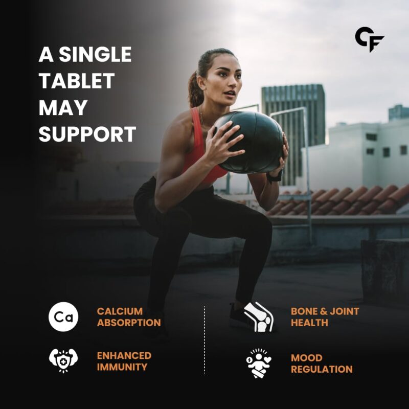 Carbamide Forte Vitamin D3 K2 | Vitamin D3 K2 Supplement for Bone & Heart Health | Vitamin D tablets with Vitamin K2 MK7 | Premium Vitamin D3 supplement with K2 for Wellness -120 Veg Tablets - Image 5