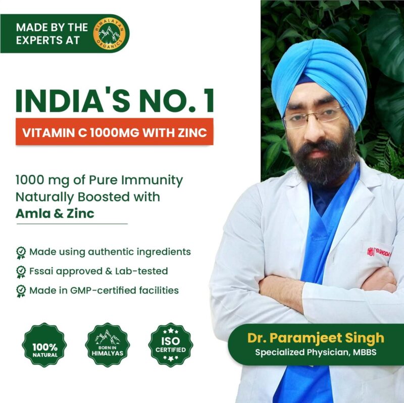 Vlado's Himalayan Organics Vitamin C Tablets from Natural Fruits | Immnunity, Antioxidant & Skin Care | 120 Veg Tablets - Image 3