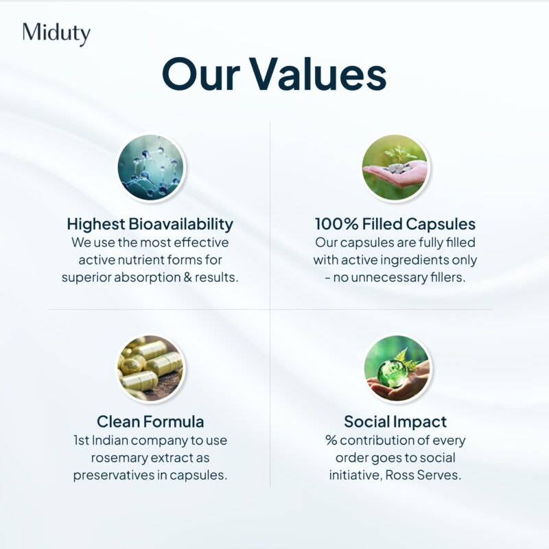 Miduty Vitamin ADK Multivitamin Contains Vitamin A - D3 - K2 Immunity Booster, Bone Strength, Healthy Heart Vitamin ADK Supplement For Men and Women - 30 Capsules - Image 2