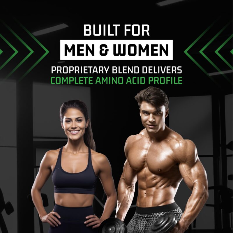 Plantigo Plant Protein Powder 1kg Vanilla Flavoured for Women &; Men | 24g Protein, 4.4g BCAA, 2g Leucine, All Amino Acids, 4X Fast Digestion, No Sugar, No Preservative | Clean Vegan Pea Protein Powder - Image 5