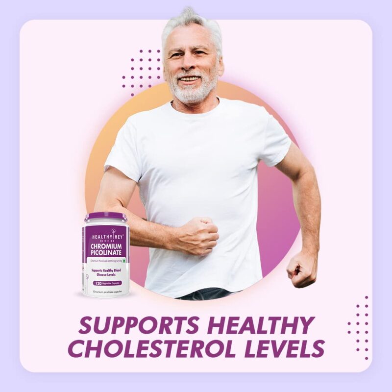 HealthyHey Nutrition Chromium Picolinate -Support Glucose Metabolism (High Absorption) 120 Capsules, Non-GMO, Gluten Free - Image 7