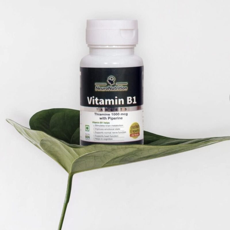 NeuroNutrition Oxford Expert Vitamin B1 For Men And Women,Vegan,Non Gmo,Fssai Approved - Tablet, 60 Count