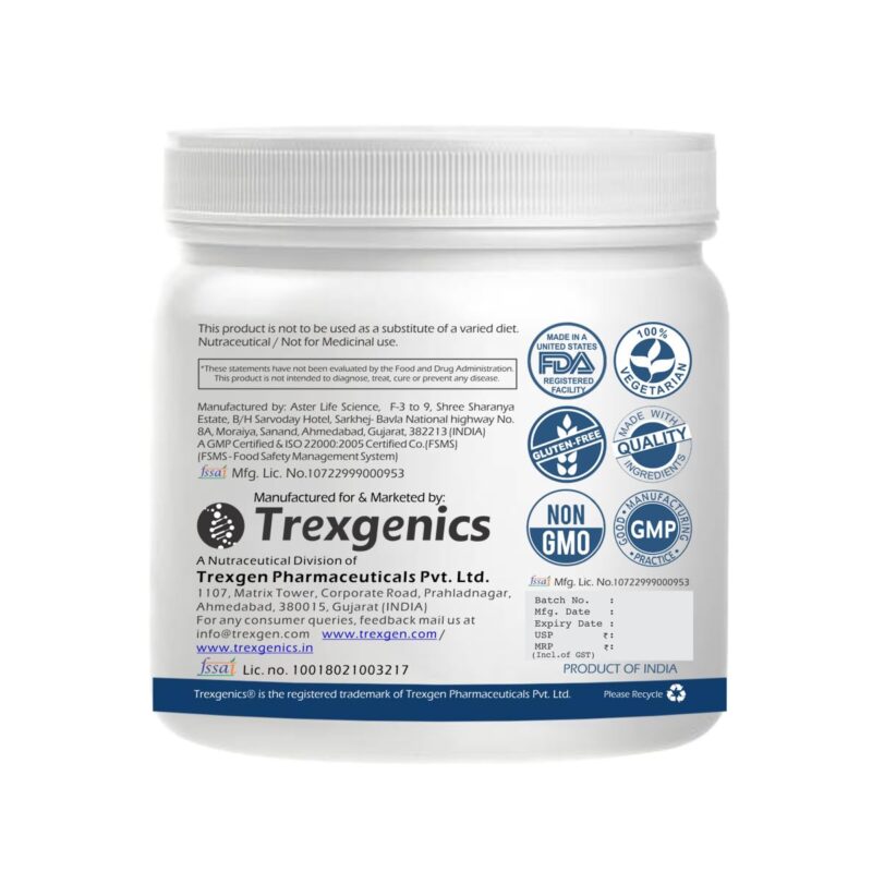 Trexgenics BETA-ALANINE Pure Powder (62 Servings) Lean Muscle Mass, Exercise Volume & Intensity, Endurance (250 gm) - Image 6