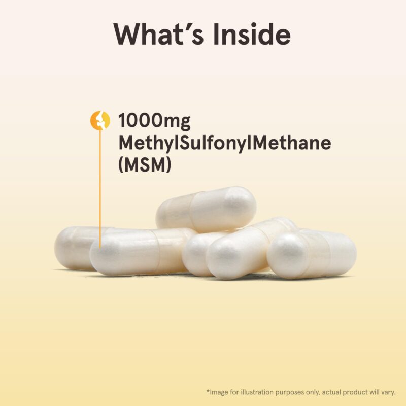 Jarrow Formulas, MSM, Methyl-Sulfonyl-Methane, 1000 mg, 200 Veggie Capsules - Image 9