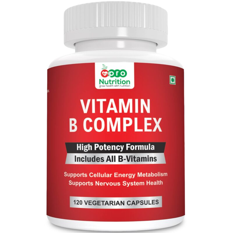 ProNutrition B Complex Vitamins - ALL Including B12, B1, B2, B3, B5, B6, B7, B9, Folic Acid Vitamin Supplement for Stress, Energy and Healthy Immune System 120 Veg capsules, 120 Count (Pack of 1) - Image 9