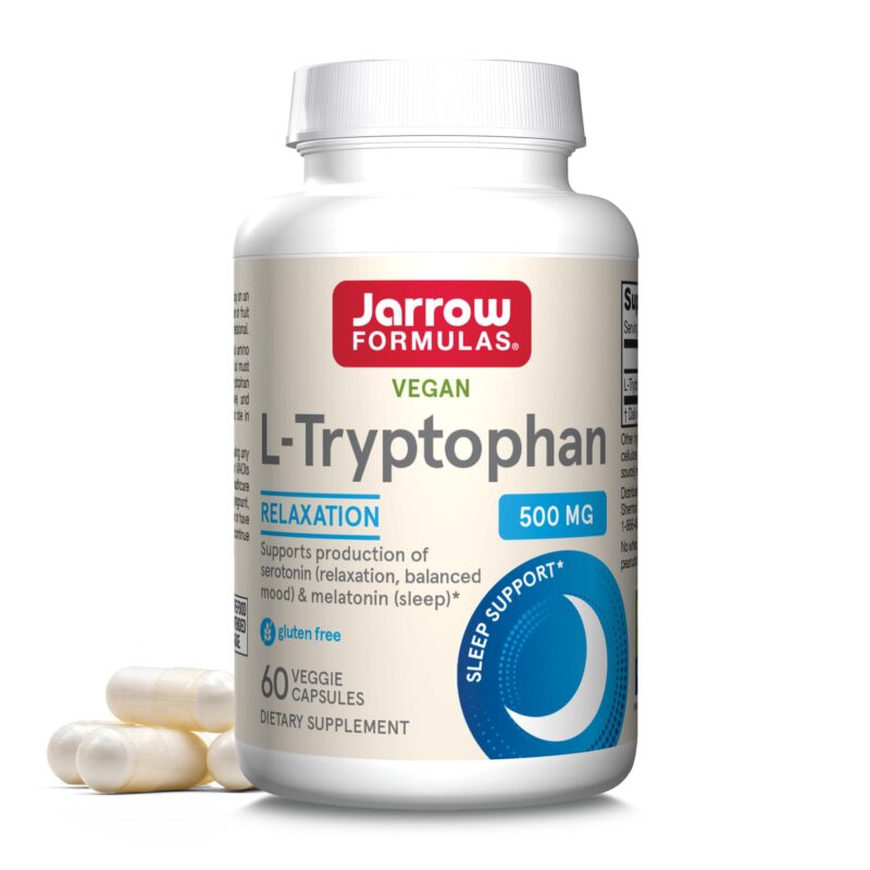 Jarrow Formulas L-Tryptophan TryptoPure 500mg 60 VCaps