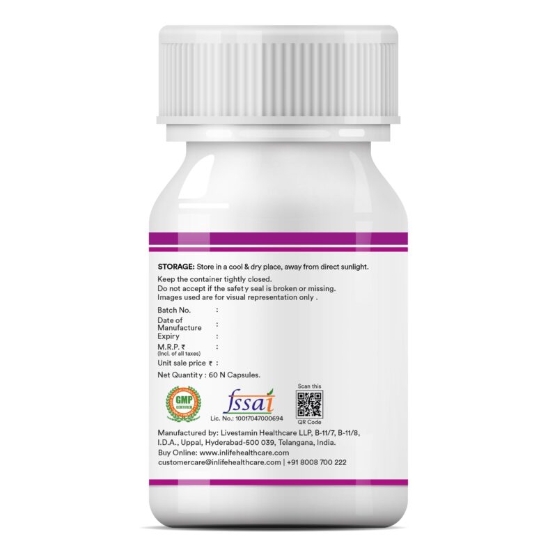 INLIFE Alpha Lipoic Acid 300mg | Universal Antioxidant | ALA Supplement - 60 Vegetarian Capsules (Pack of 1, 60) - Image 4