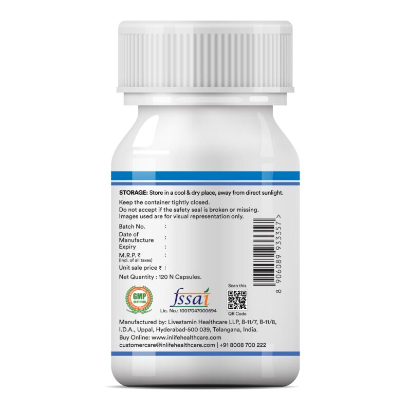 Inlife Zinc Supplements With Zinc Picolinate & Gluconate Complex,Copper Gluconate,Immune Support,Boosts Overall Wellness,Promotes Skin Health,Aids Digestion Capsule For Men & Women (Pack Of 1,120) - Image 3