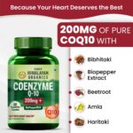 Vlado's Himalayan Organics CoQ10-200mg With BioPepper - 5mg, COENZYME Q-10 Supplement | High Absorption I Highest Strength CoQ10 In Single Capsule I For Men And Women - 60 Veg Capsules - Image 7