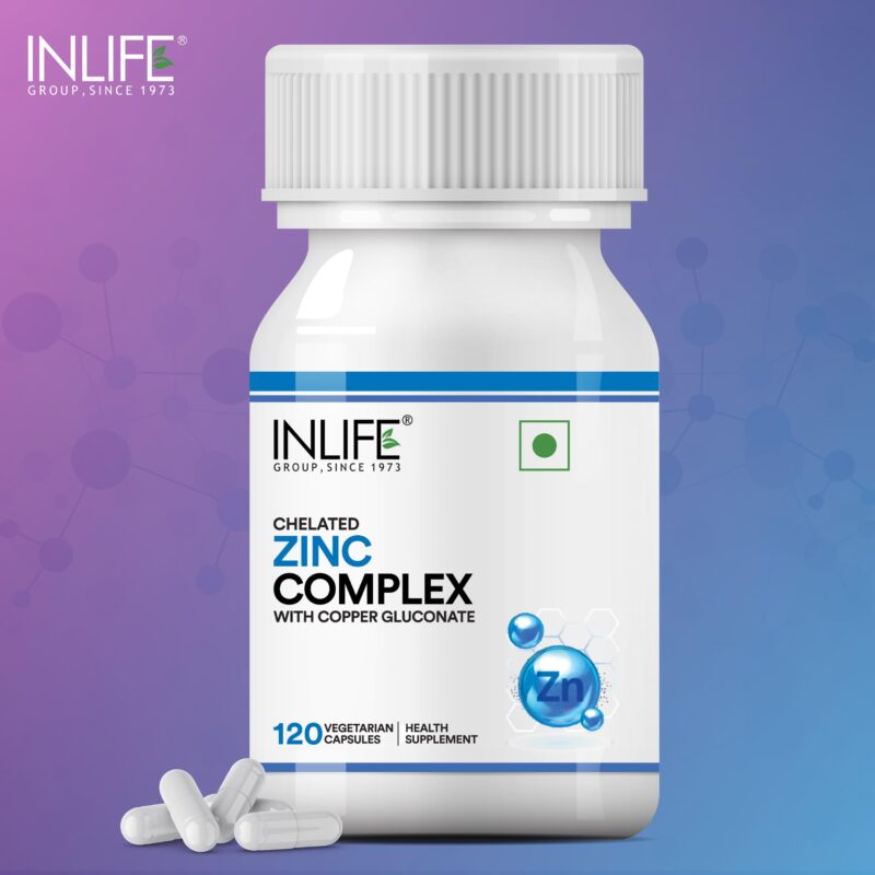 Inlife Zinc Supplements With Zinc Picolinate & Gluconate Complex,Copper Gluconate,Immune Support,Boosts Overall Wellness,Promotes Skin Health,Aids Digestion Capsule For Men & Women (Pack Of 1,120) - Image 2