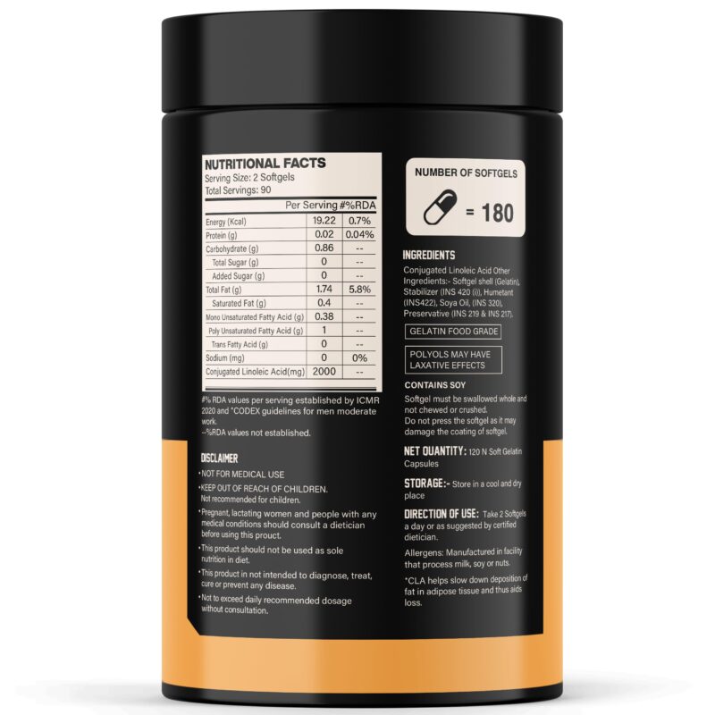 MyFitFuel CLA 2000mg, (180 Softgels), Supplement For Men & Women - Image 2
