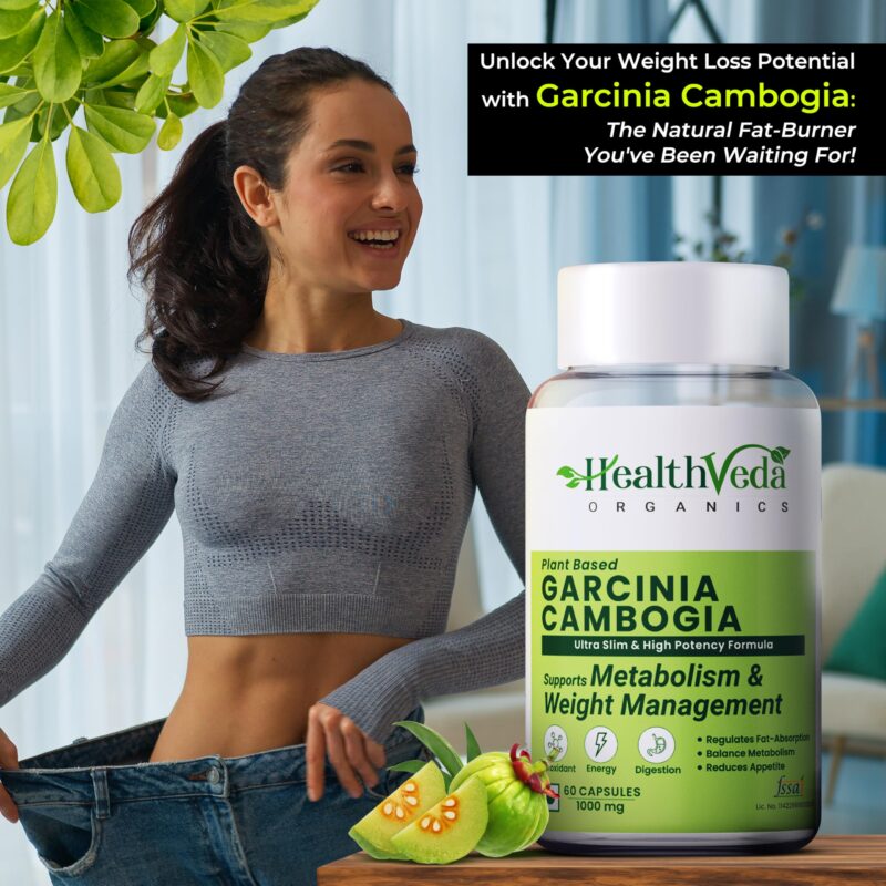 Health Veda Organics Plant Based Garcinia Cambogia Supplement | 120 Veg Capsules | Improves Digestion & Reduce Hunger Pangs (Pack of 2) - Image 7